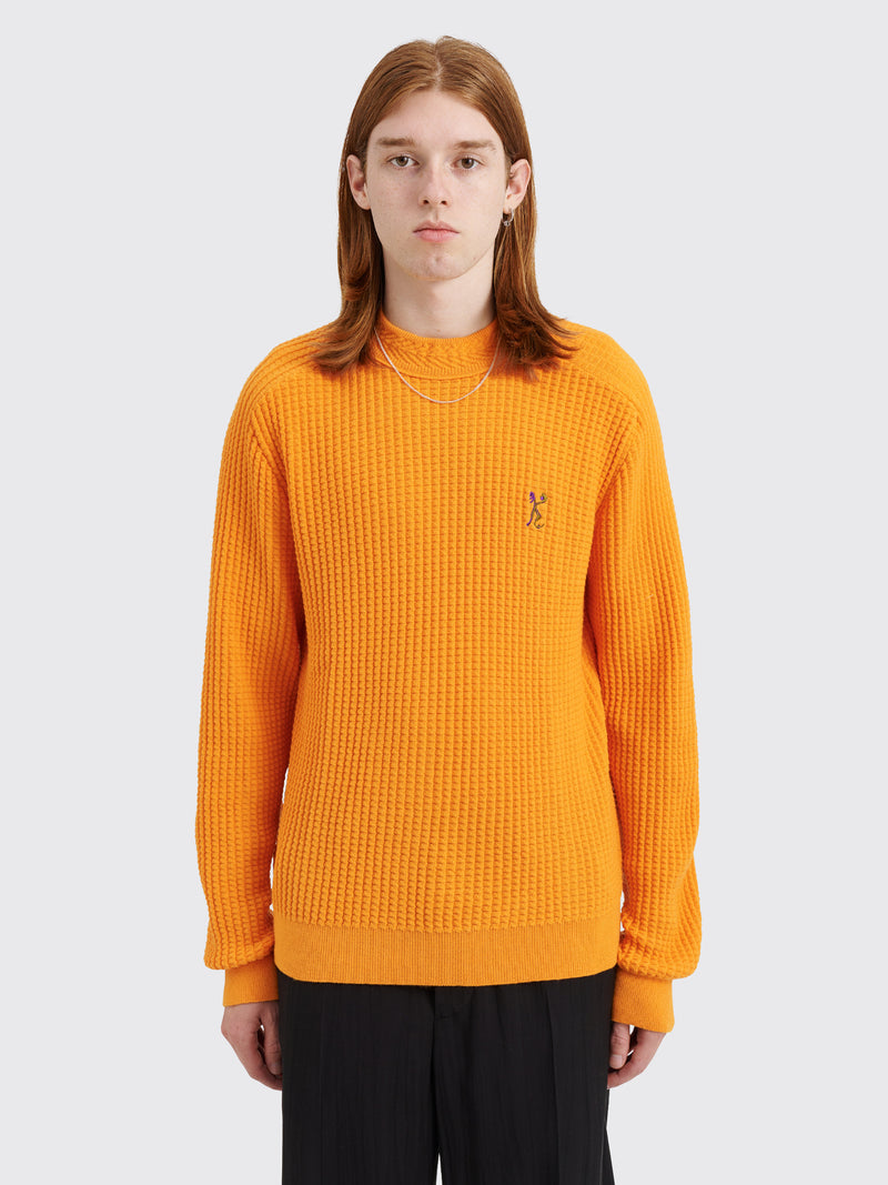 Kiko Kostadinov - sorelle jumper virgin wool pumpkin