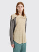 Kiko Kostadinov Solon Hooded Top Melange Jersey Desert Beige / Ash Grey