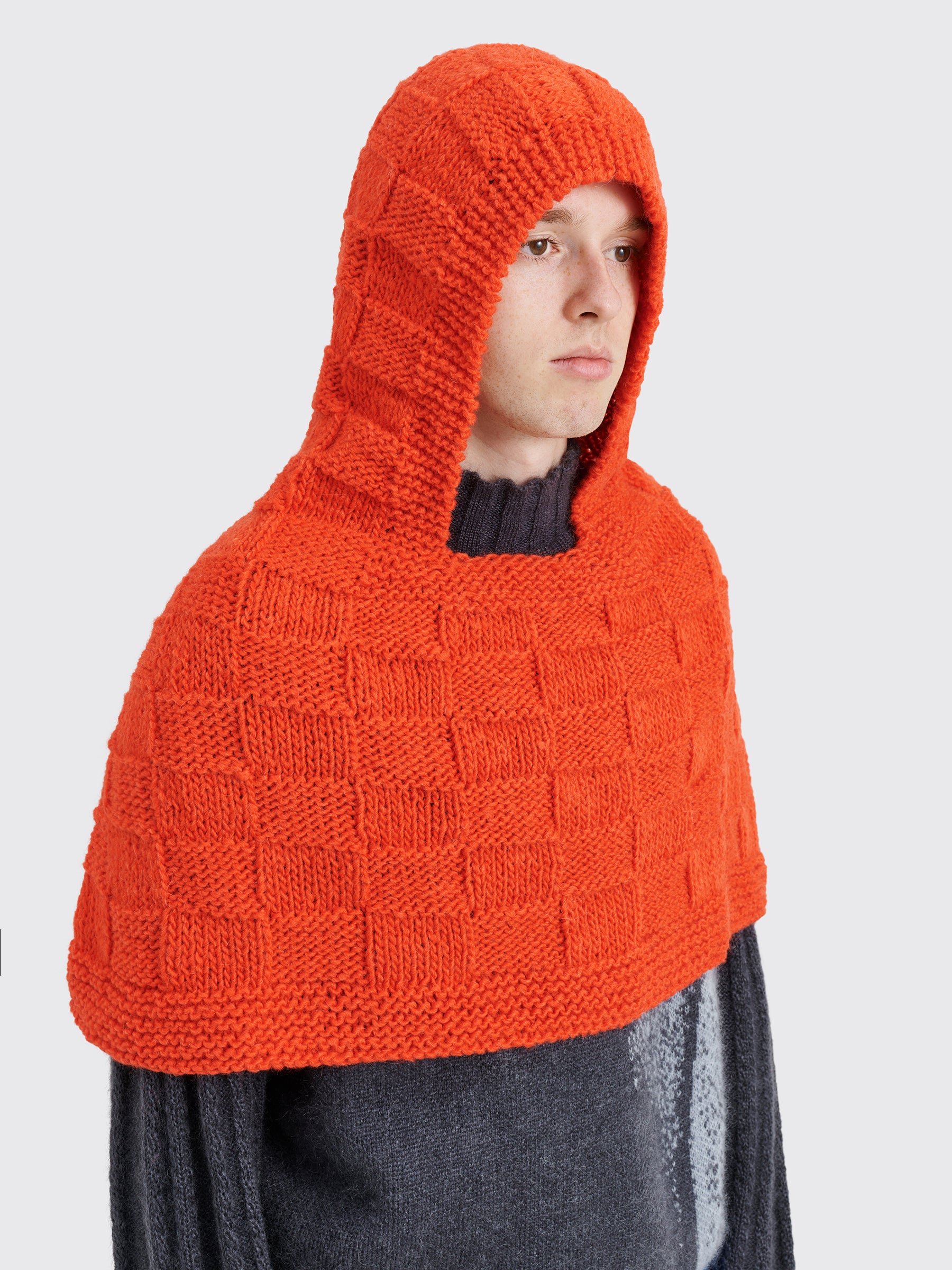 Kiko Kostadinov Agathon Crochet Balaclava Wool Flame