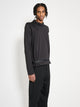 Kiko Kostadinov Wrapped Collar Jersey Jet Black