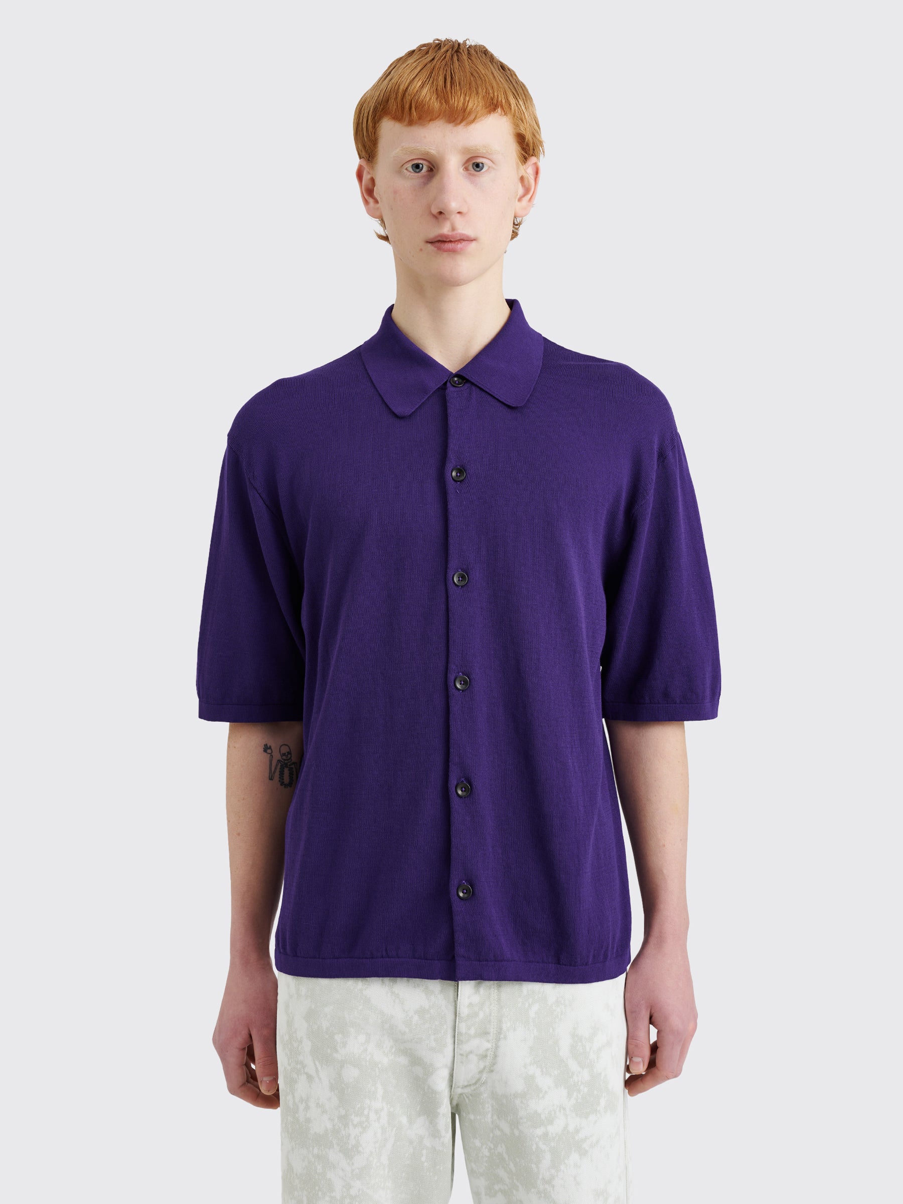 Lemaire Polo Shirt Purple Iris