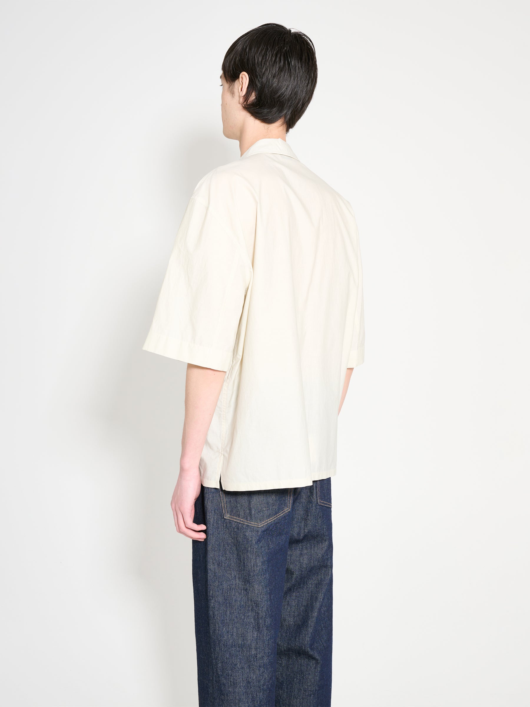 Lemaire Short Sleeve Pyjama Shirt Pale Mastic