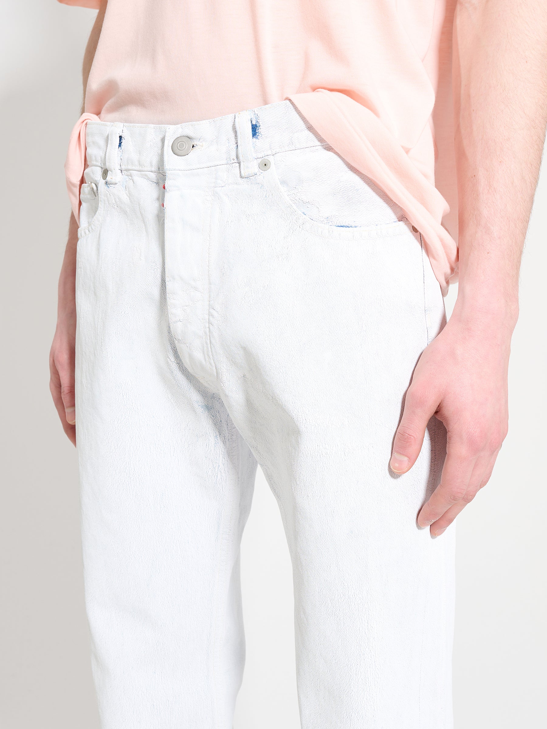 Maison Margiela 5 Pocket Pants White Paint