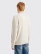 Margaret Howell Saddle Crew Neck Cashmere Cotton Twist Sandstone