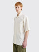 Margaret Howell Short Sleeve Raglan Shirt Light Cotton Twill Off White