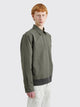 Margaret Howell Pull Over Shirt Light Cotton Linen Twill Grey Green