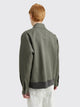 Margaret Howell Pull Over Shirt Light Cotton Linen Twill Grey Green