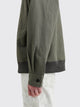 Margaret Howell Pull Over Shirt Light Cotton Linen Twill Grey Green