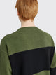 Margaret Howell MHL Block Stripe Jumper Dry Cotton Green / Black