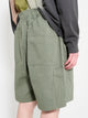 Margaret Howell MHL Pull Up Shorts Cotton Hemp Twill Uniform Green