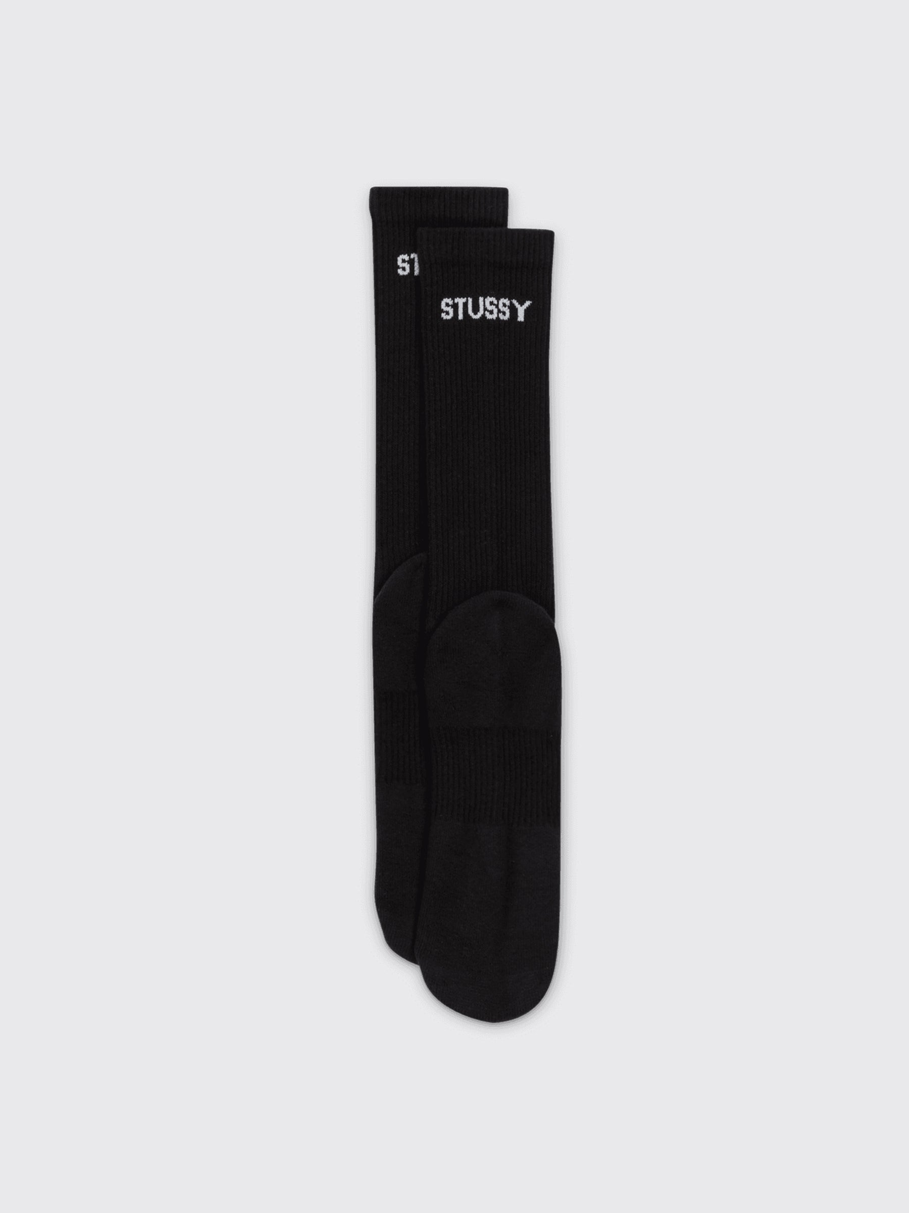 Nike x Stüssy Everyday Plus Cushioned Crew Socks Black / White