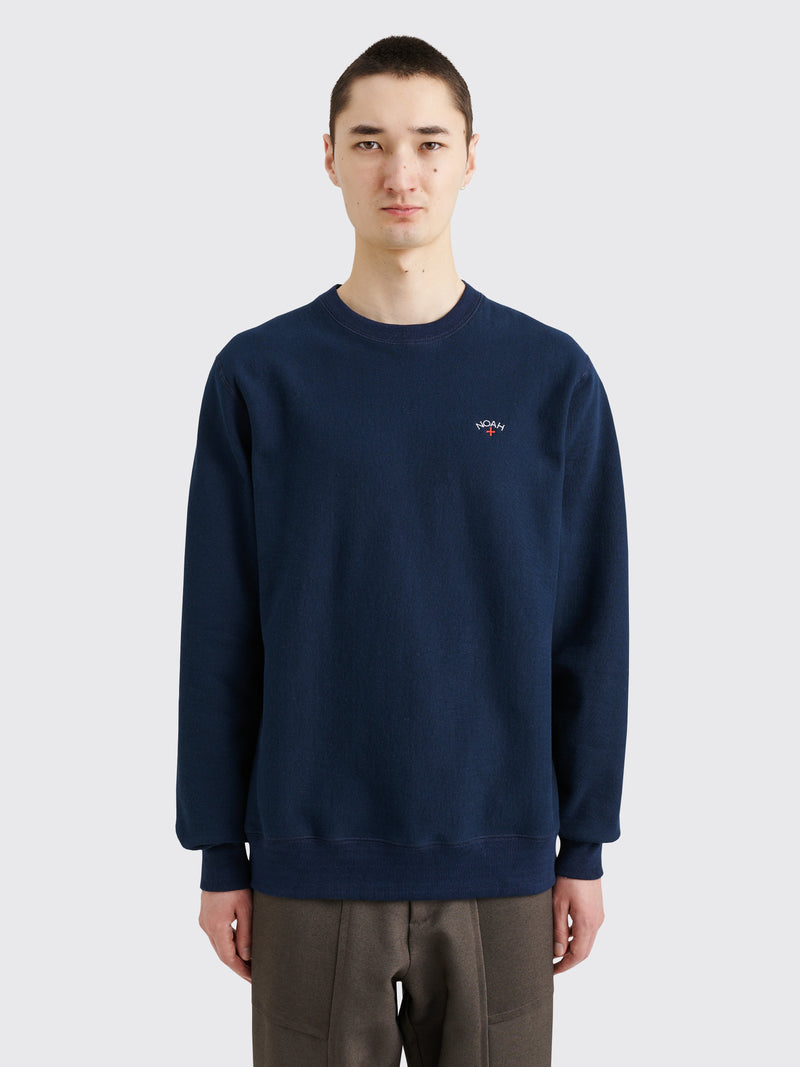 Noah - fleece classic crewneck navy