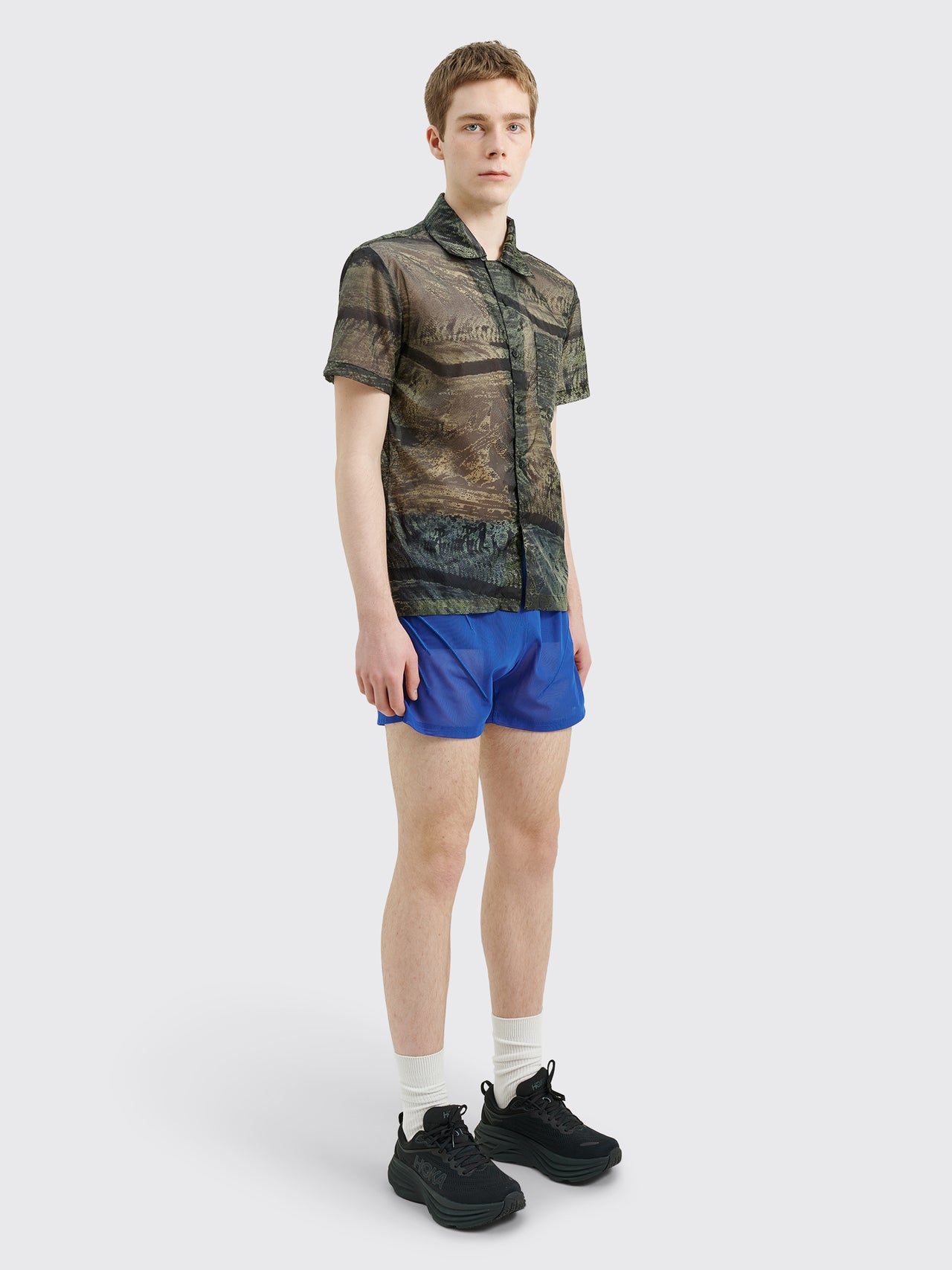 Olly Shinder Veins Sports Shorts Blue