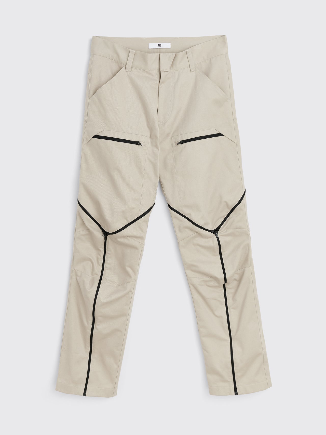 Olly Shinder Tri Zip Trousers Stone