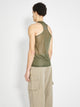 Olly Shinder Sheer Racerback Vest Green