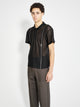 Olly Shinder Zip Polo Black Mesh