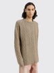 Our Legacy Funky Chain Knit Popover Roundneck Sweater Peafowl