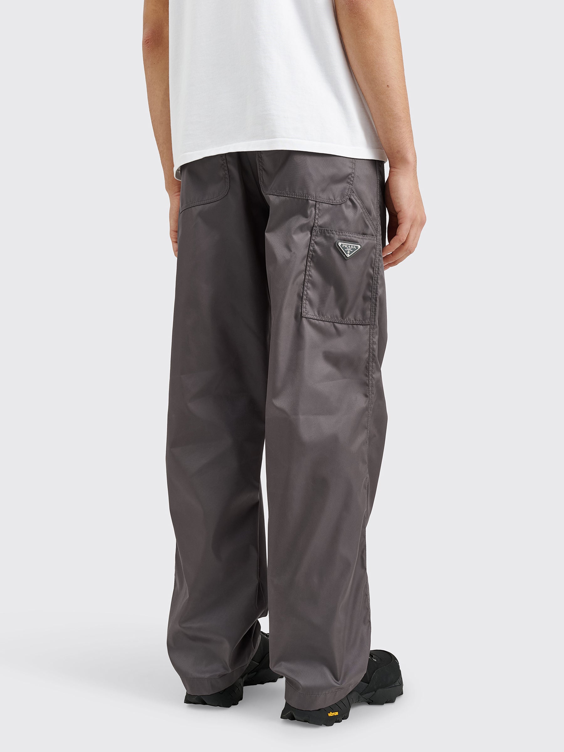 Prada Re-Nylon Pants Metal Grey