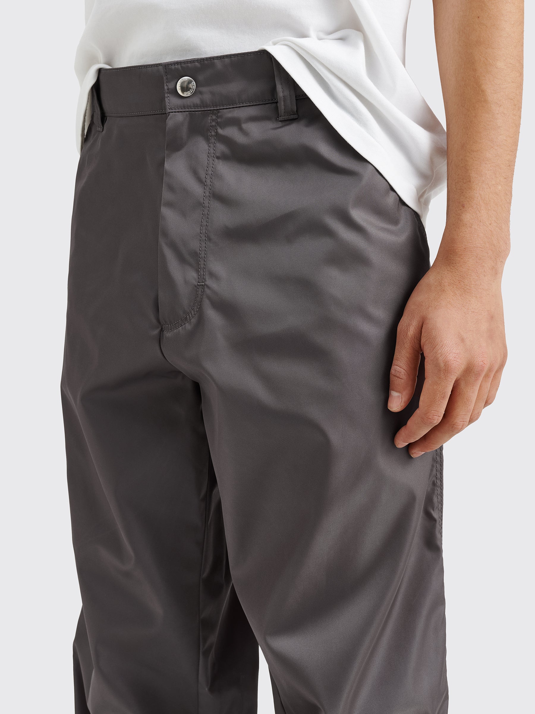 Prada Re-Nylon Pants Metal Grey