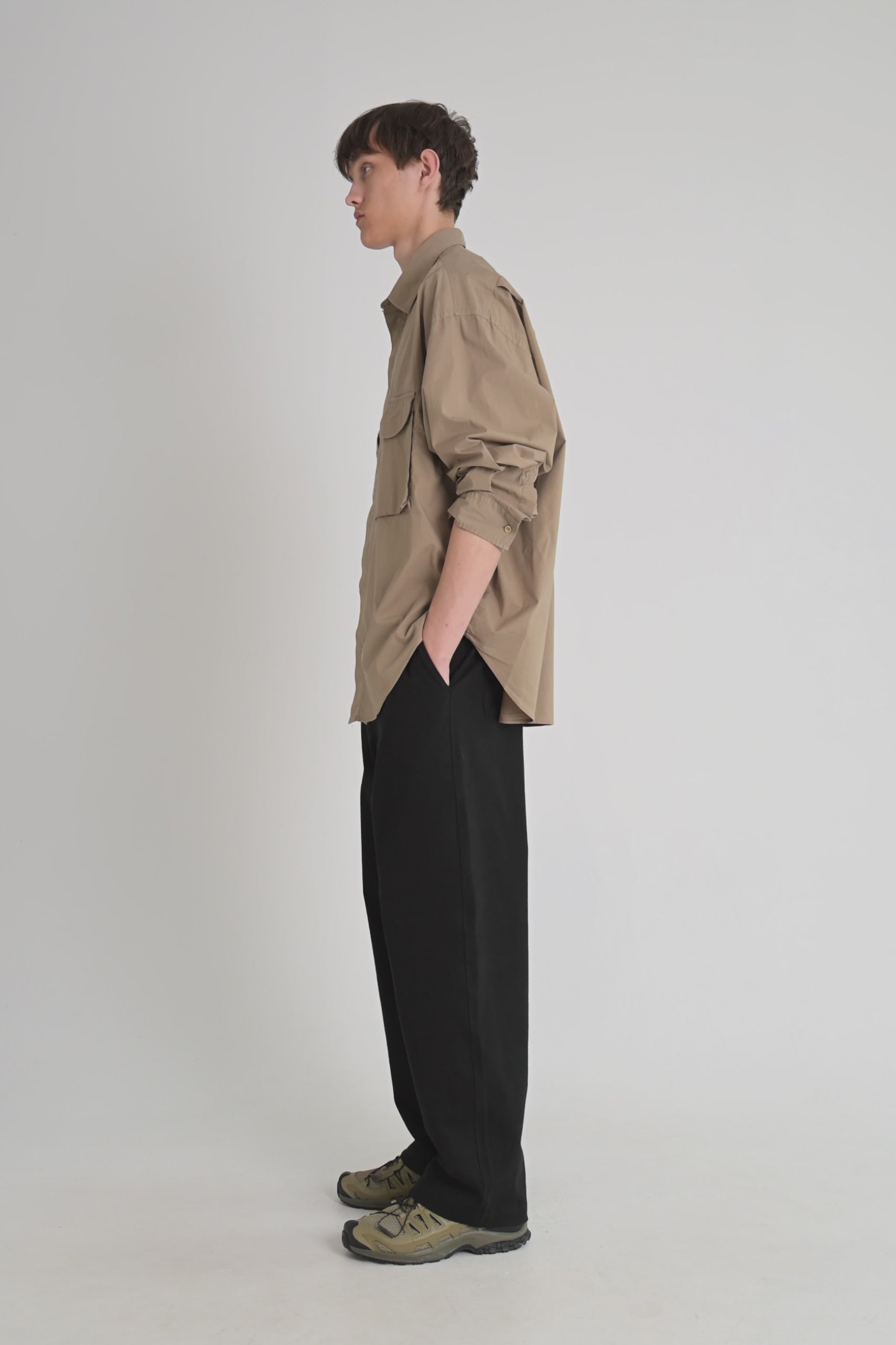Acne Studios Garment Dyed Shirt Taupe Brown – Très Bien