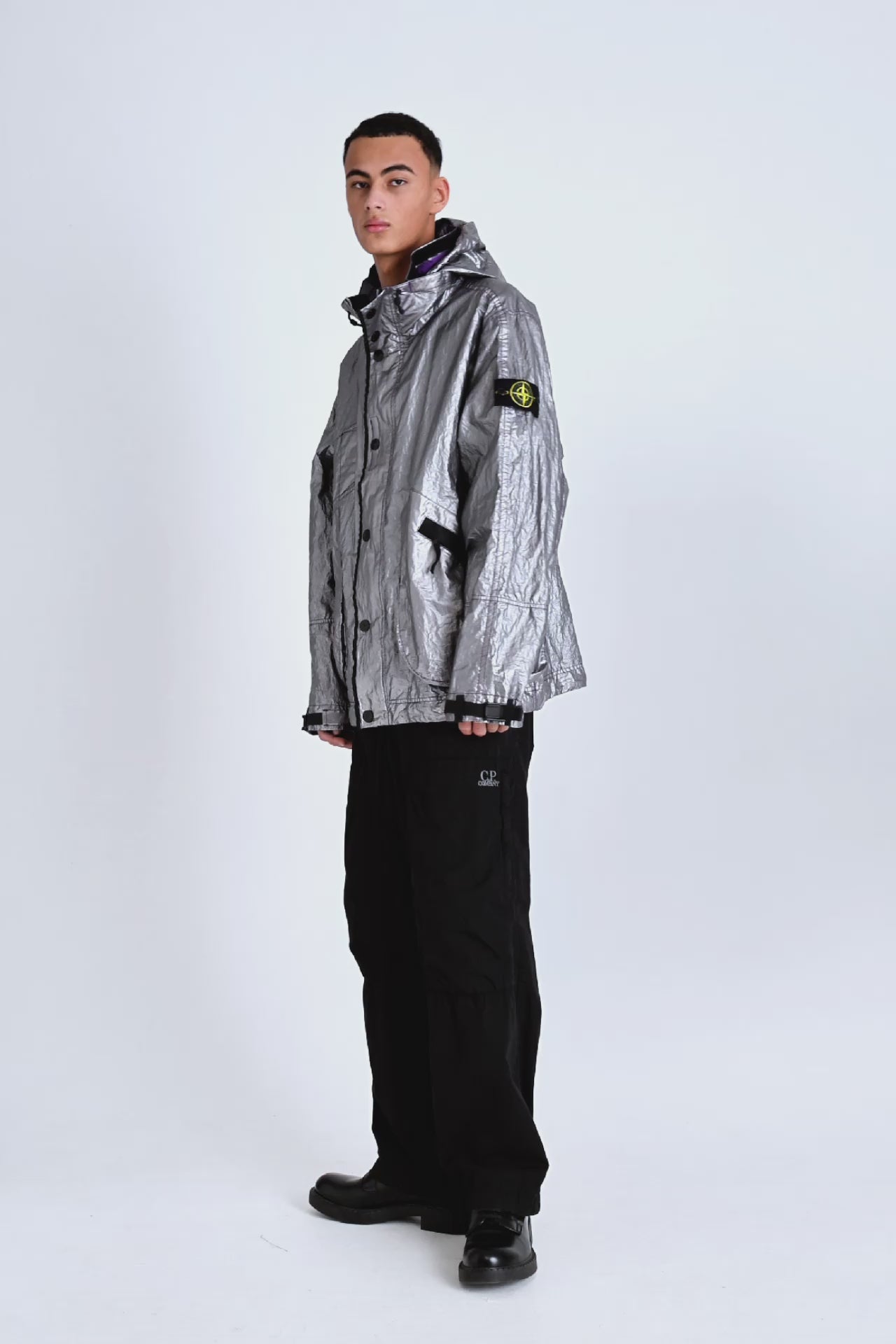 Stone Island Metal-Cover Jacket Silver / Lavender – Très Bien Stone Island Metal-Cover Jacket Silver / Lavender – Très Bien
