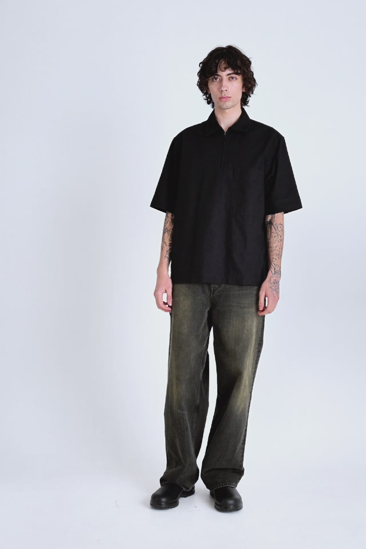 Margaret Howell｜ (MHL OVERSIZED THERMAL - INK (MHSP0505 Margaret Howell｜ (MHL OVERSIZED THERMAL - INK (MHSP0505