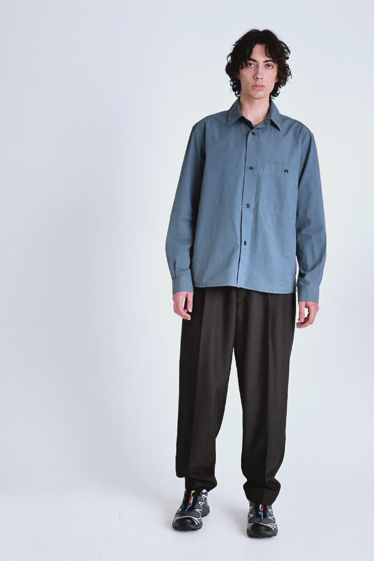 Margaret Howell MHL Overall Shirt Washed Cotton Poplin