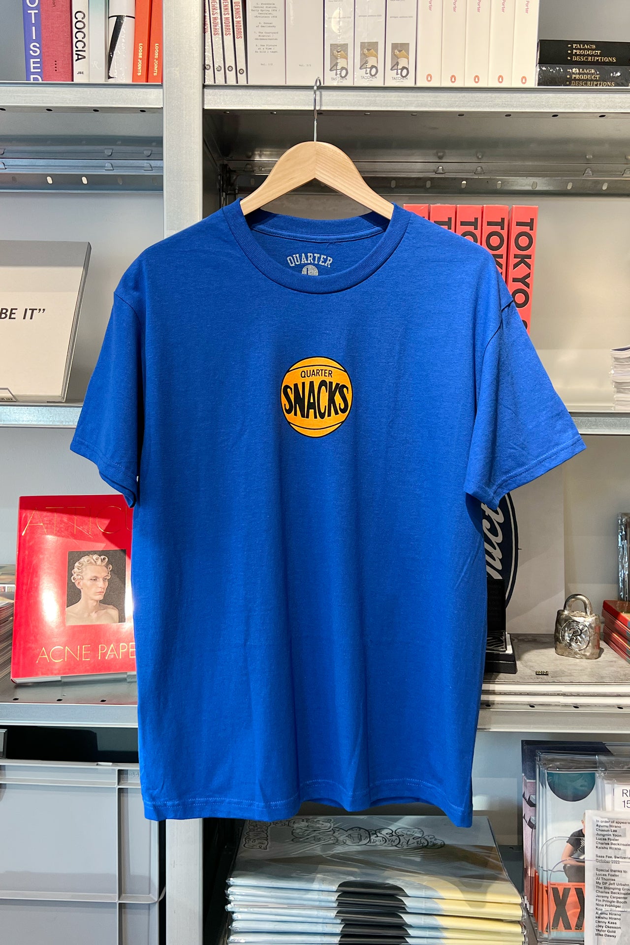 Quartersnacks 70s Logo Tee Royal