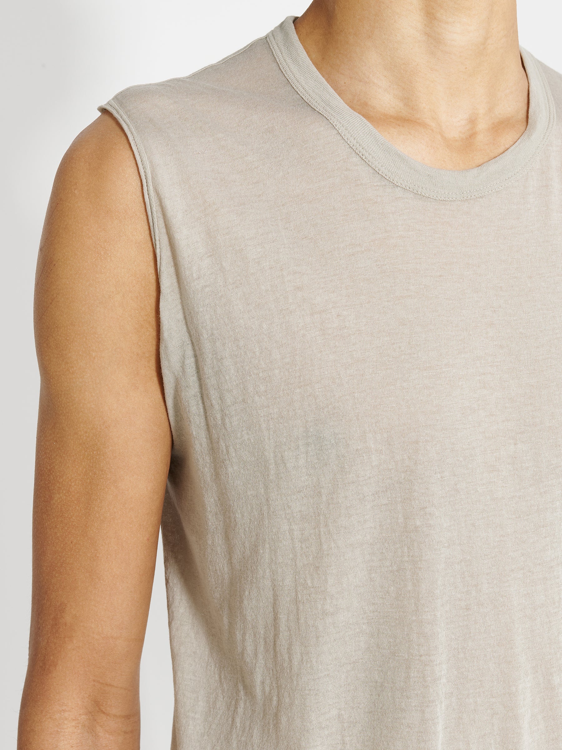 Rick Owens Basic Short Sleeve T-shirt Pearl