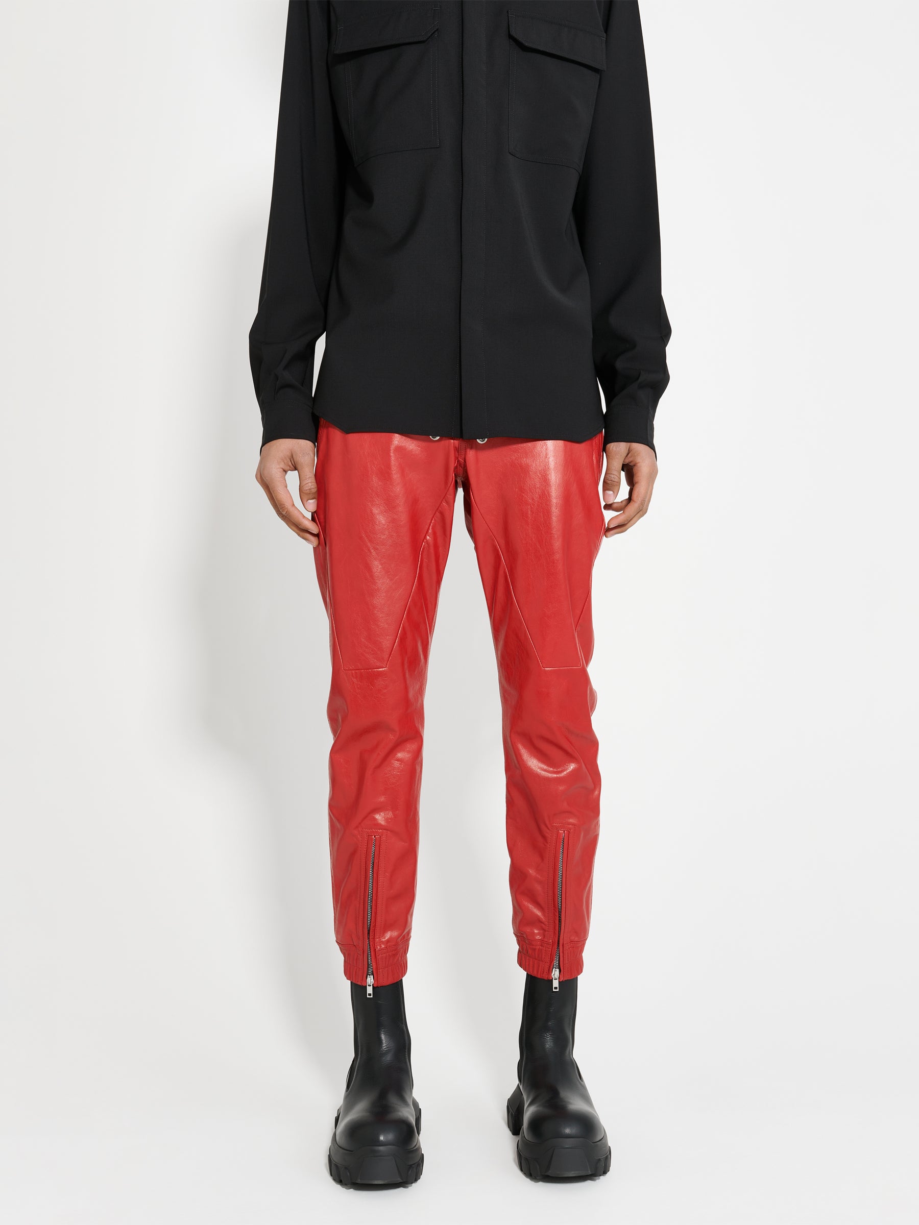 Rick Owens Flightsuit Pants Cardinal Red