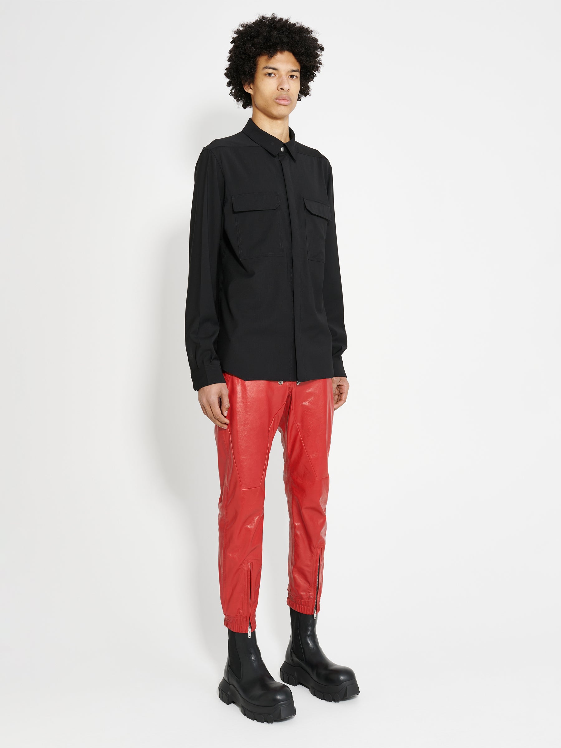 Rick Owens Flightsuit Pants Cardinal Red