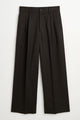 ssstein Long Wide Trousers Dark Brown
