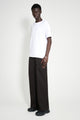ssstein Long Wide Trousers Dark Brown