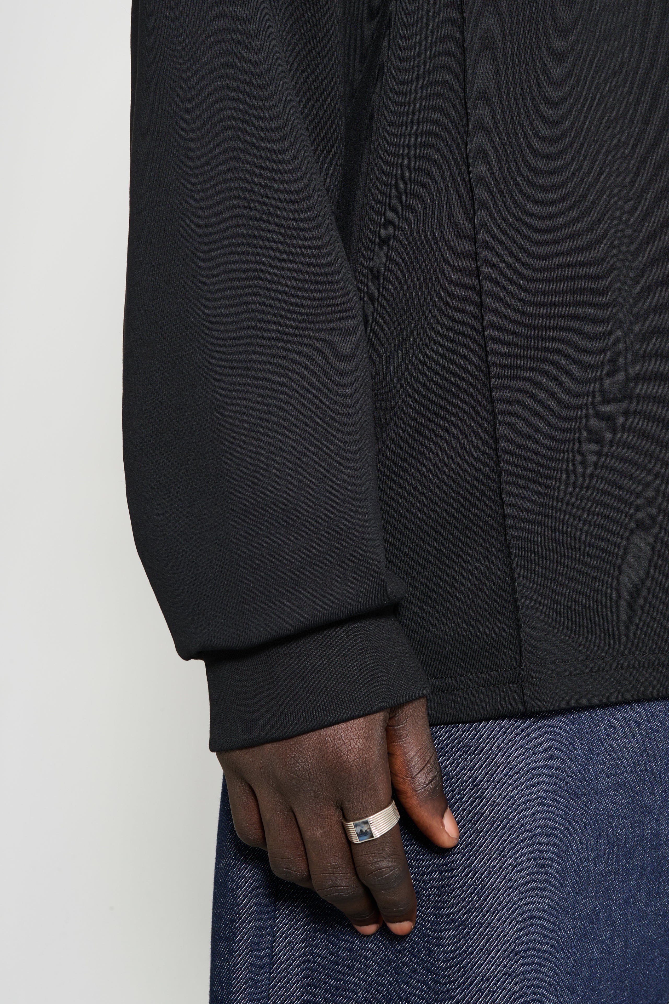 ssstein Oversized Layered Sleeve Tee Black