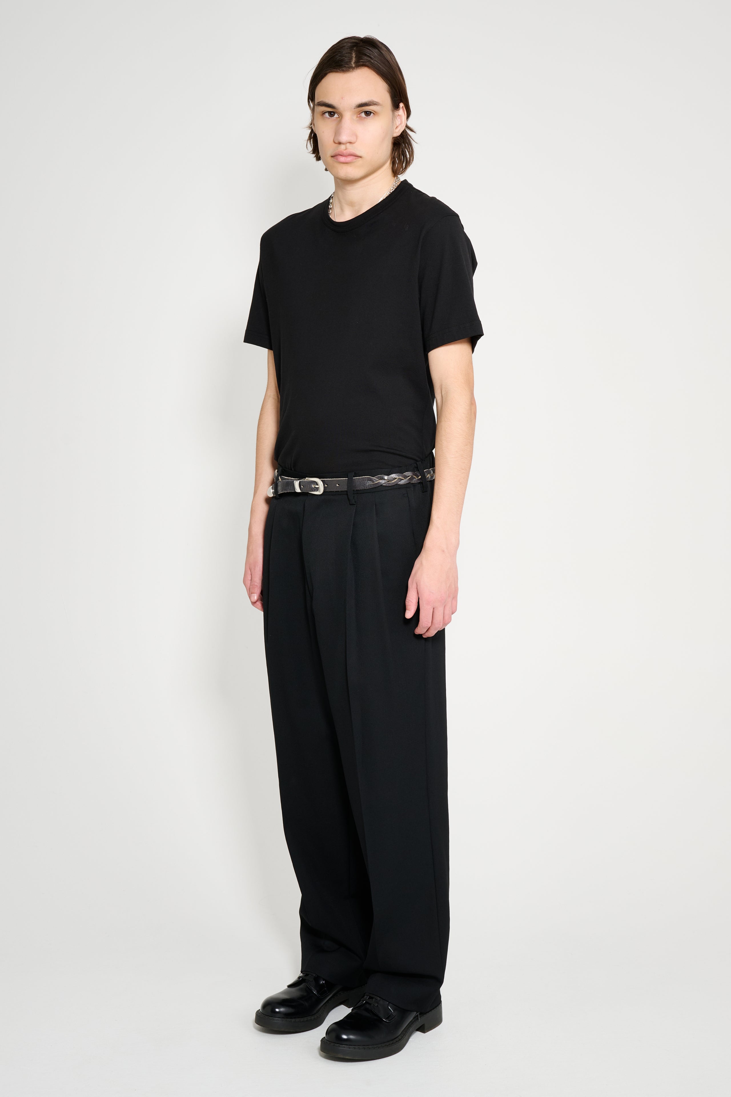 ssstein Two Tuck Easy Trousers Black