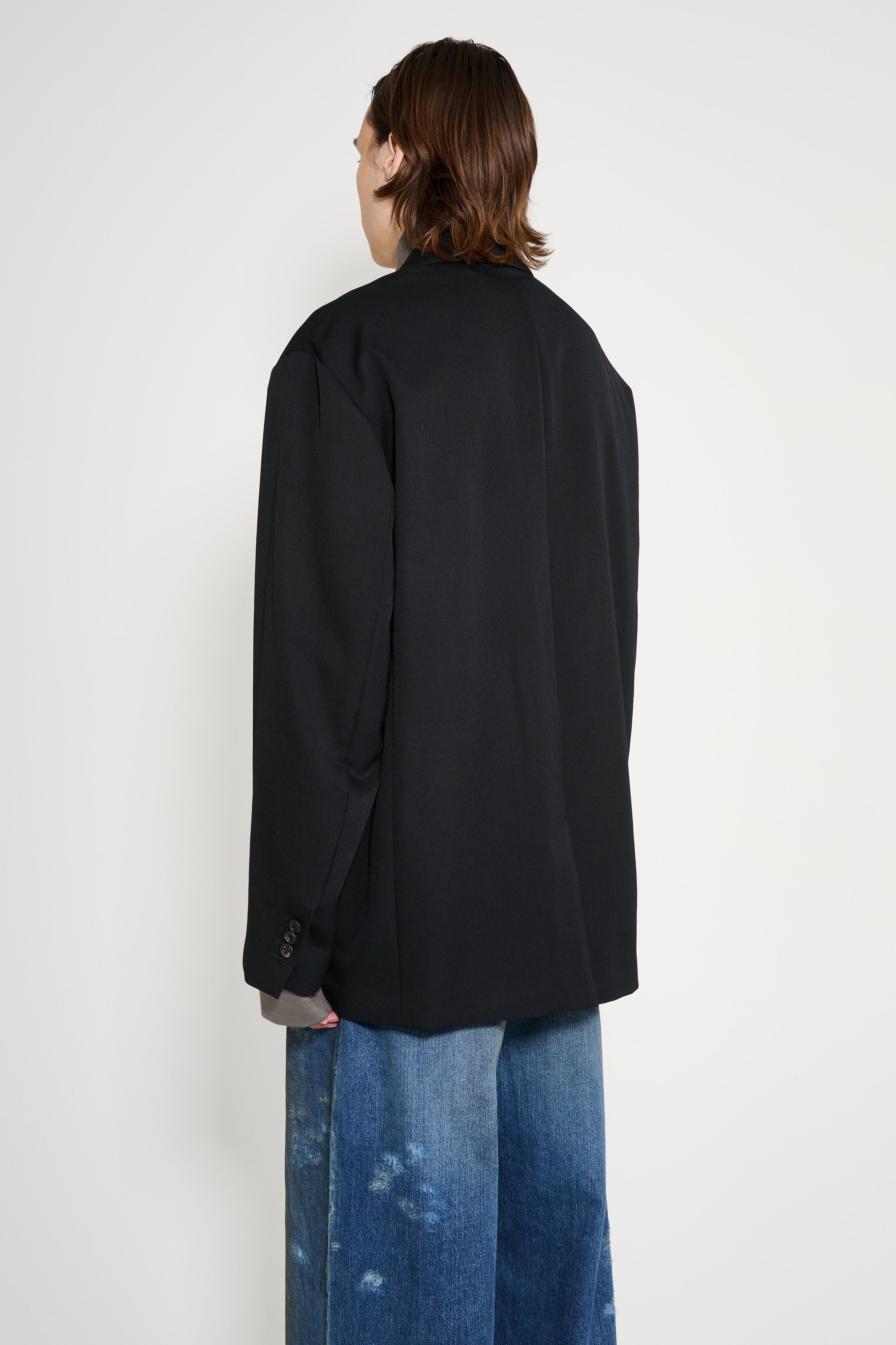 ssstein Oversized Single Breasted Jacket Black