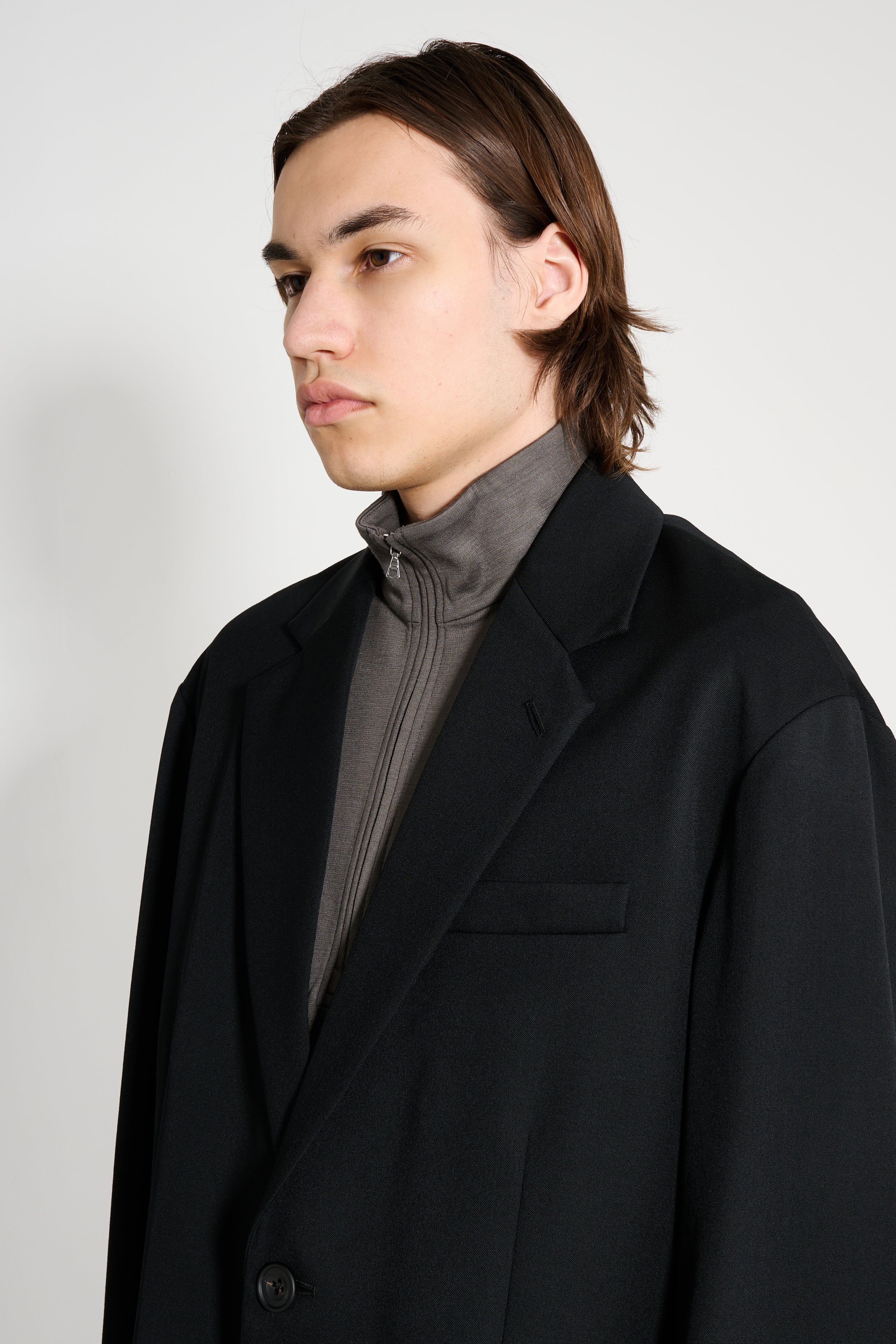 ssstein Oversized Single Breasted Jacket Black