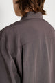 ssstein Rayon / Linen Oversized Down Pat Shirt Charcoal
