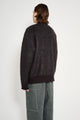 ssstein Kid Mohair Mix Jacquard Knit Cardigan Brown Mix