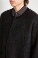 ssstein Kid Mohair Mix Jacquard Knit Cardigan Brown Mix