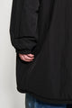 ssstein Oversized Padded Hoody Coat Black