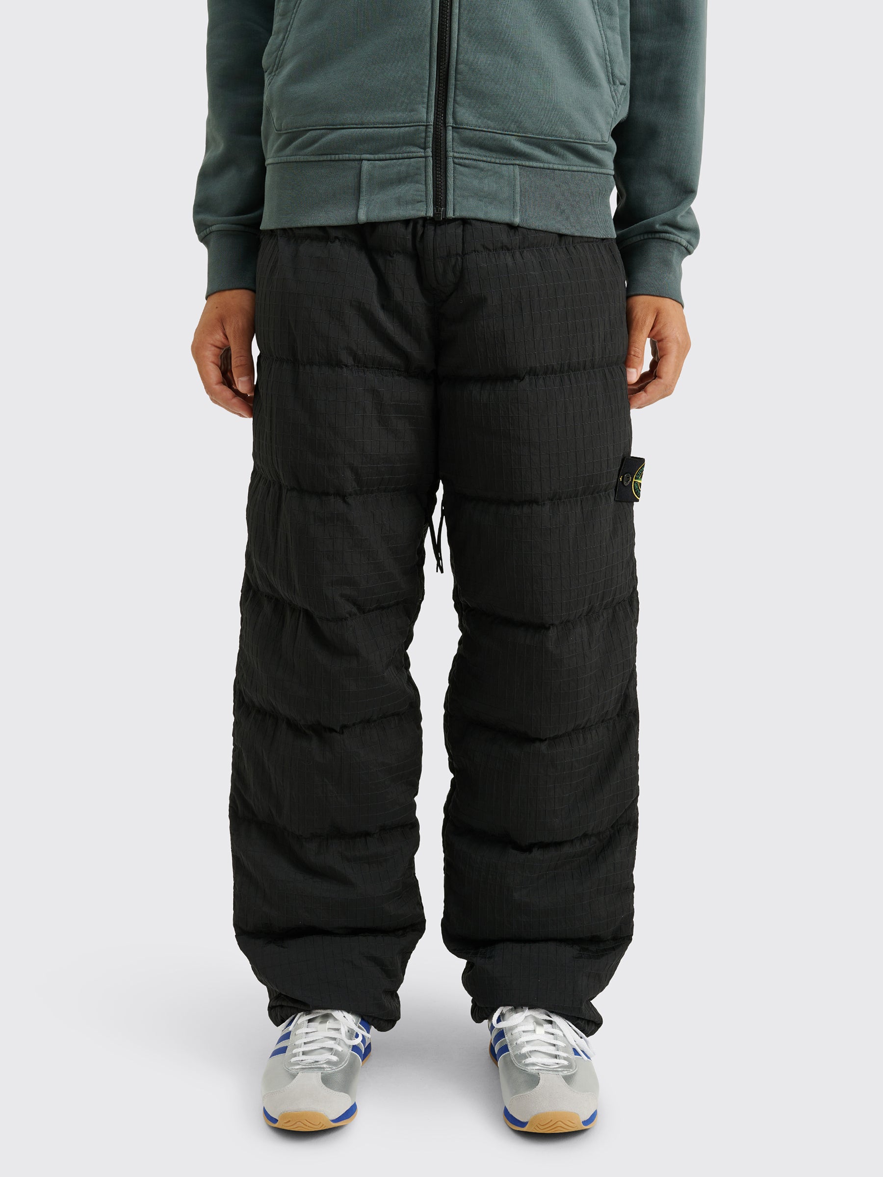 Stone Island Real Down Quilted Pants Black