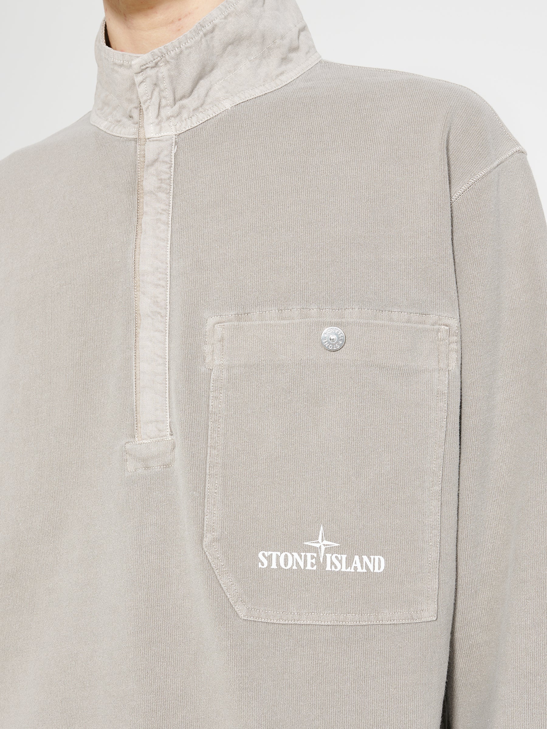 Stone Island Half-Zip Sweatshirt Dust