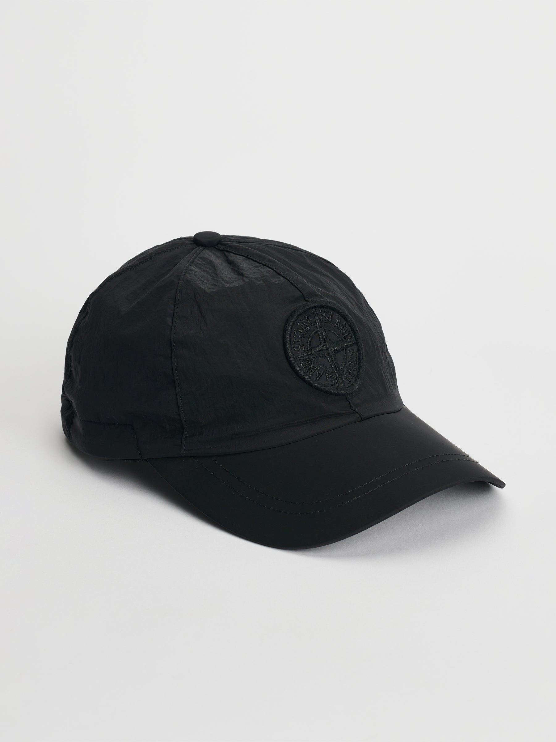 Stone Island Nylon Metal Econyl® Logo Cap Black