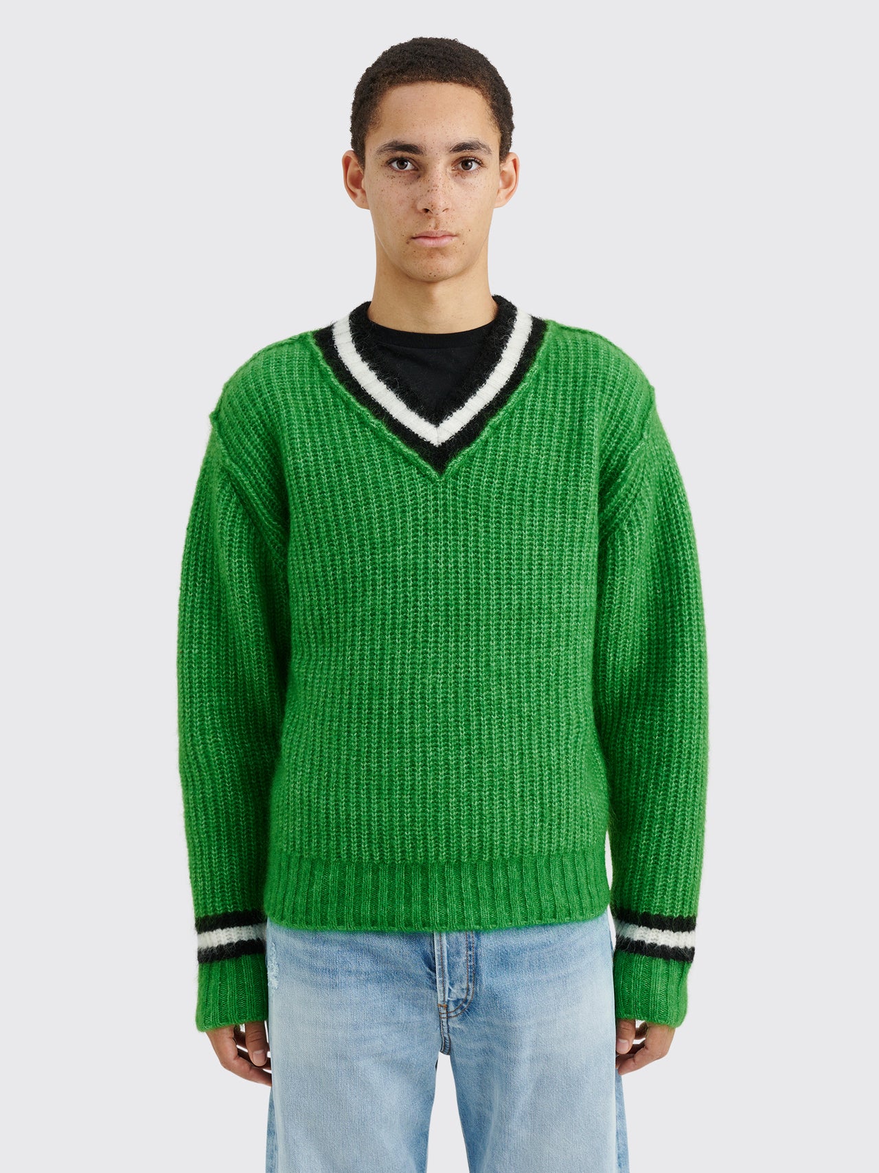 Stüssy Mohair Tennis Sweater Green