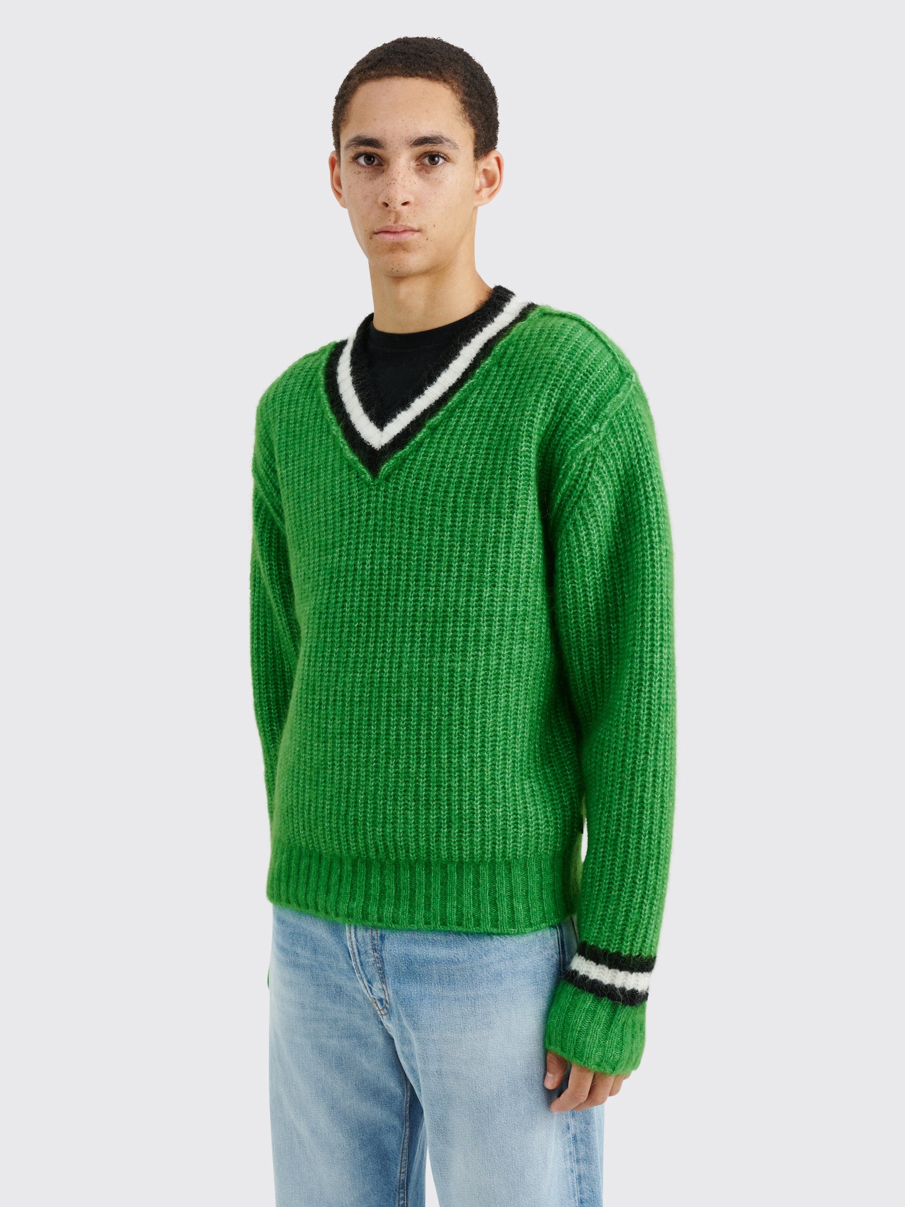 Stüssy Mohair Tennis Sweater Green