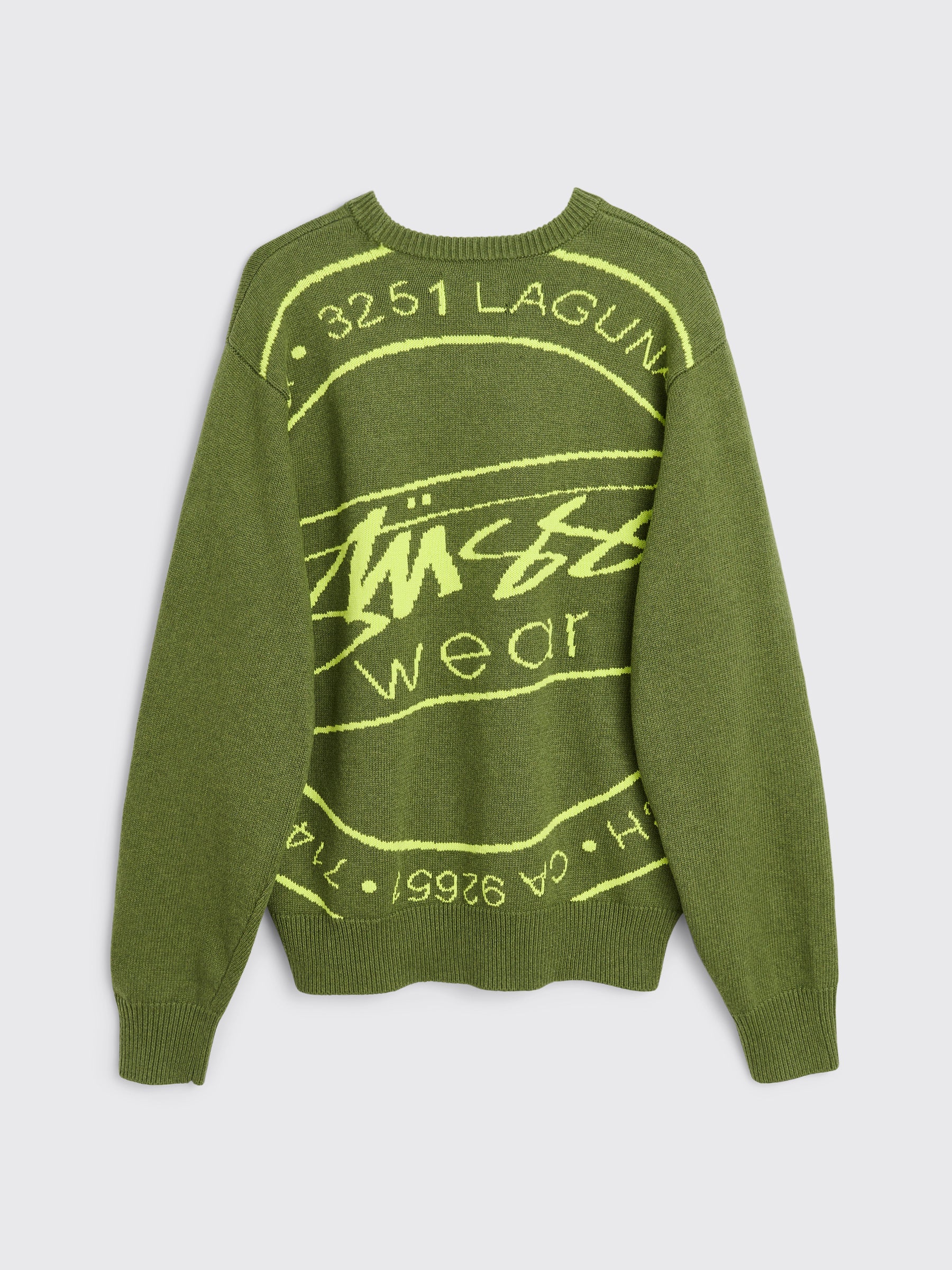 Stüssy Laguna Icon Sweater Dark Green