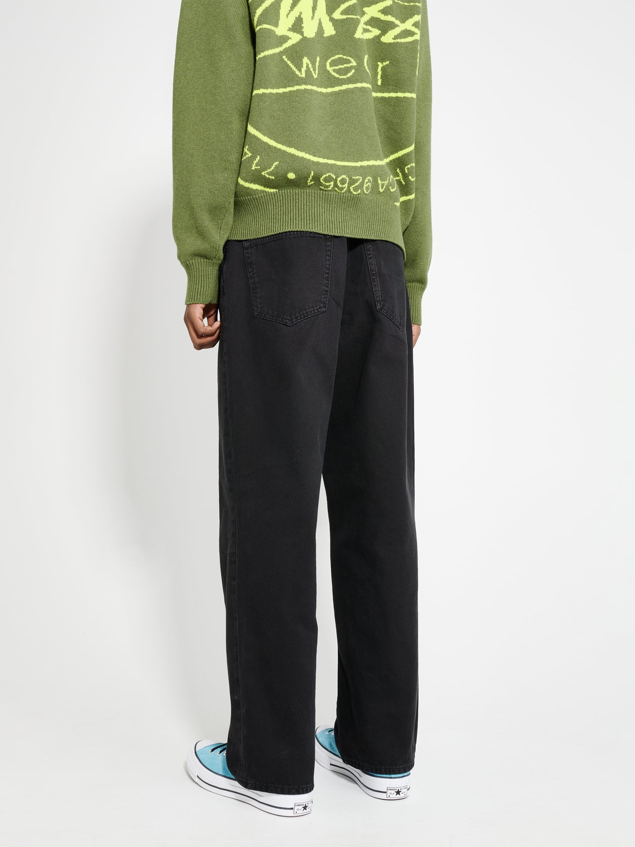 Stüssy Washed Canvas Big Ol’ Jeans Black