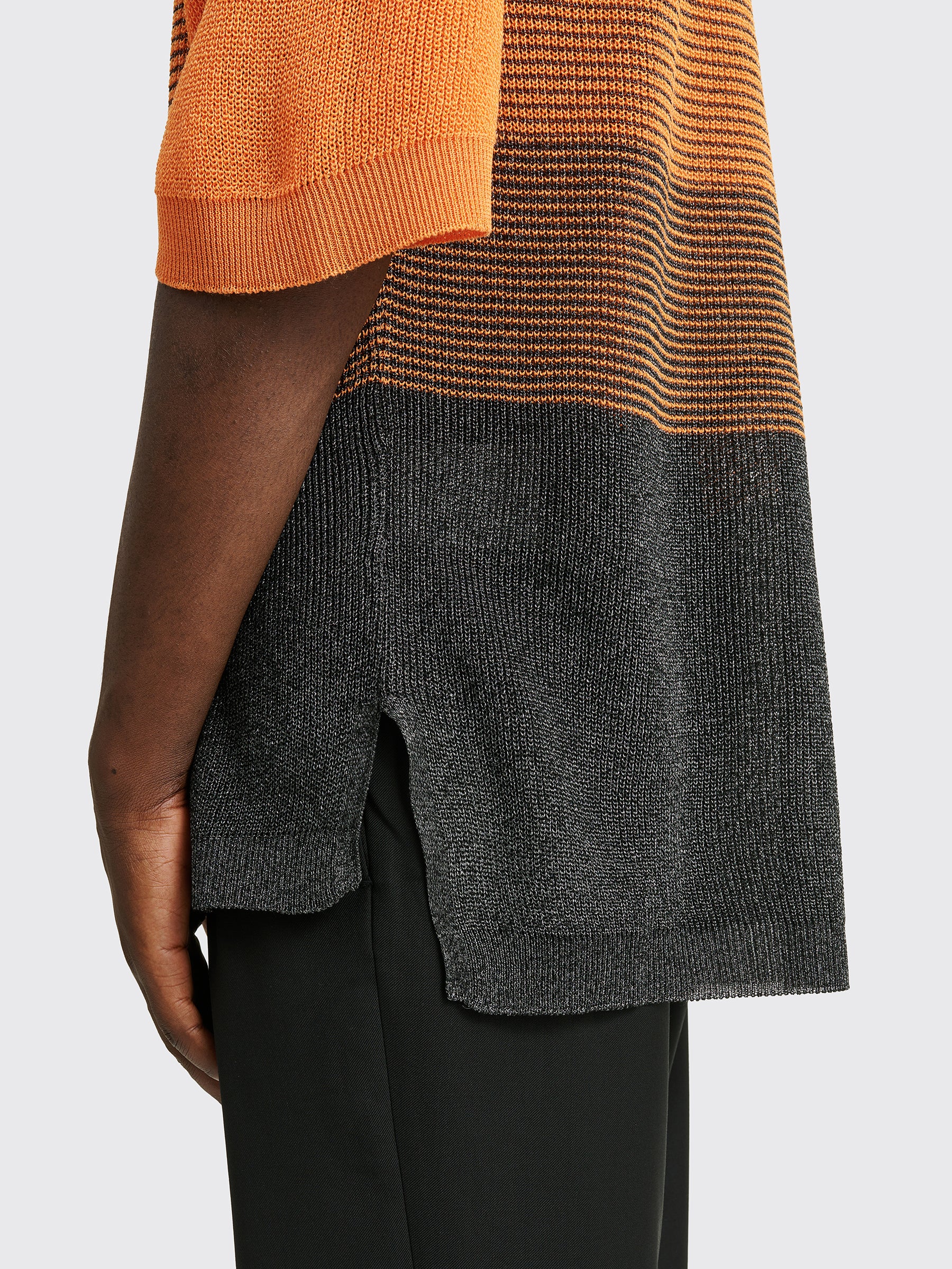 TRÈS BIEN everywear Gradient Sports Knit Orange / Black