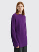 TRÈS BIEN everywear Split Knitted Sweater Wool Blend Purple / Navy
